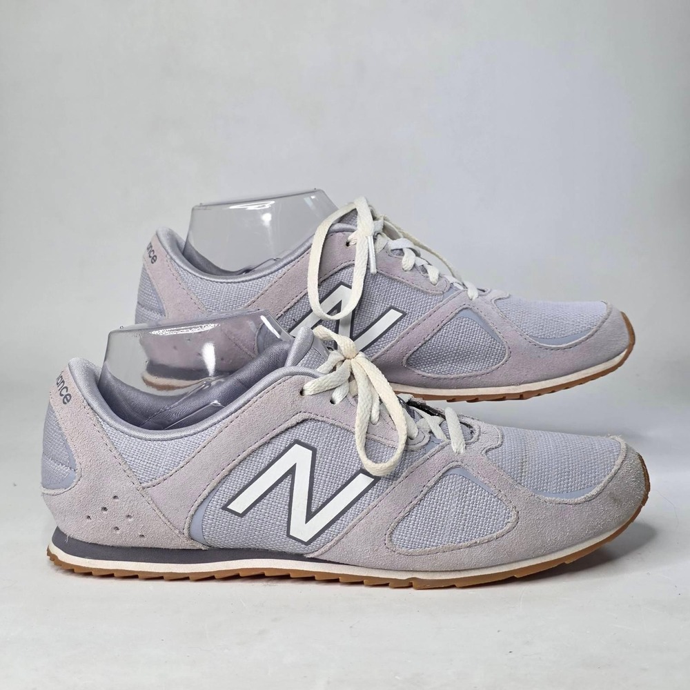 New Balance 555 Sneakers Womens Size 9.5 Light Purple Suede Mesh Lifestyle Shoes